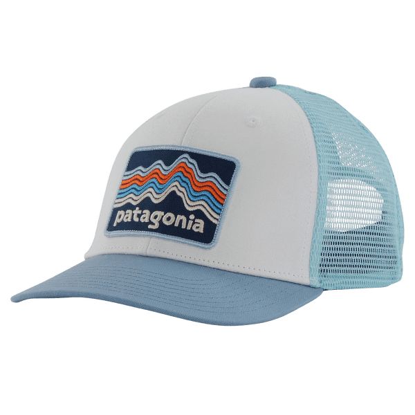 Casquette de baseball Patagonia Trucker Hat Kid Ridge Rise Stripe: Light Plume Grey