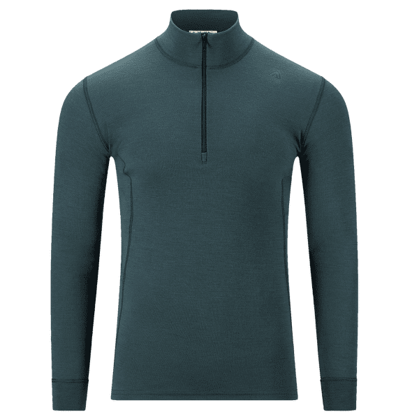 T-shirt a manches longues Aclima WarmWool Mock Neck Shirt Men Green Gables