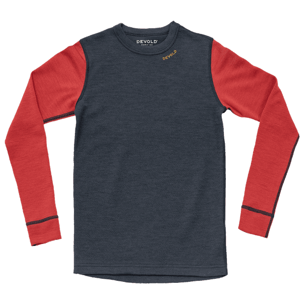 T-shirt a manches longues Devold Expedition Merino Shirt JR 287E  NIGHT/BEAUTY