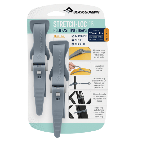 Sangle de sécurité Sea to Summit Stretch-Loc 15 - 20mm x 375mm 2 Pack Dusk (DSK)