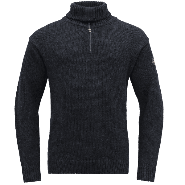 Pull (fermeture 3/4) Devold Nansen Sweater Zip Neck Men 280A DARK BLUE MELANGE