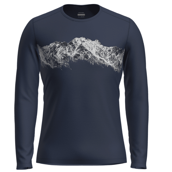 T-shirt a manches longues Icebreaker Merino 200 Oasis LS Crewe Men Midnight Navy