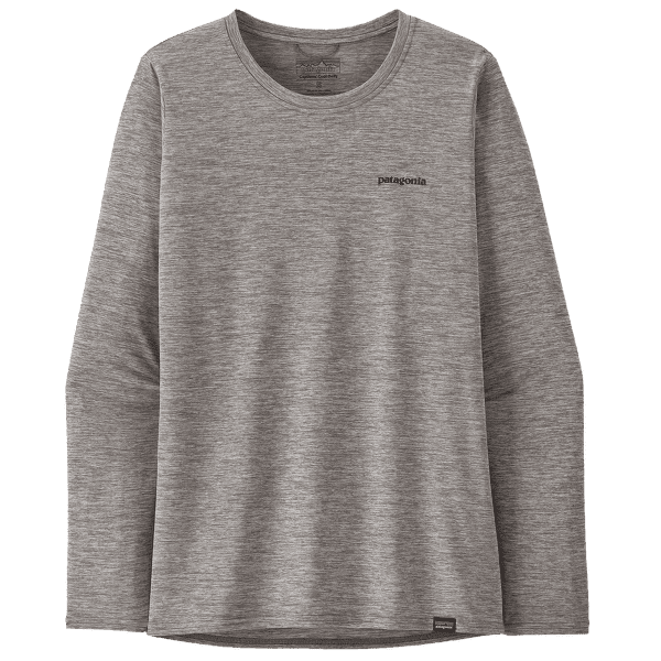 T-shirt a manches longues Patagonia Cap Cool Daily Graphic Shirt Waters Long Sleeve Women Fitz Roy Trout: Feather Grey