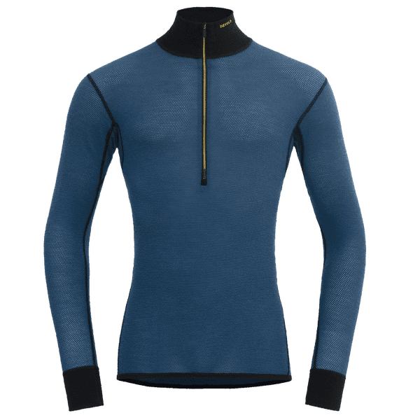 T-shirt a manches longues Devold Wool Mesh 190 Zip Neck Men 422B FLOOD/CAVIAR