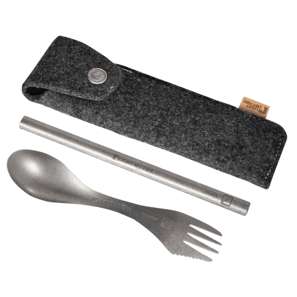 Cuillere Light My Fire Spork´n Straw Kit Titanium