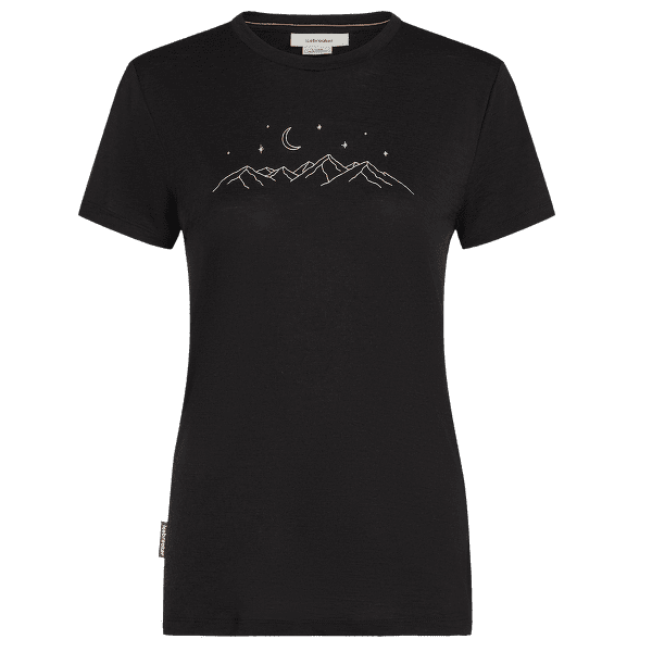 T-shirt a manches courtes Icebreaker Merino 150 Tech Lite SS Tee Sparkling Stars Women BLACK