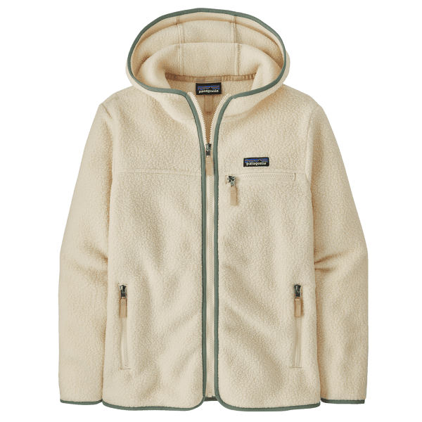 Sweat-shirt Patagonia Retro Pile Hoody Women Natural w/Ellwood Green