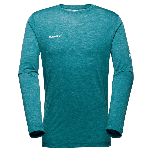 T-shirt a manches longues Mammut  Tree Wool FL Longsleeve Men 40324 deep teal melange