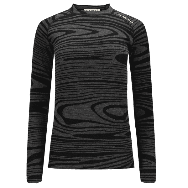 T-shirt a manches longues Aclima WarmWool Crew Neck Women Black Motion