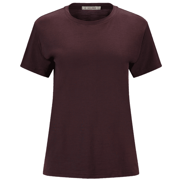 T-shirt a manches courtes Aclima LightWool 180 Classic Tee Women Chocolate Plum