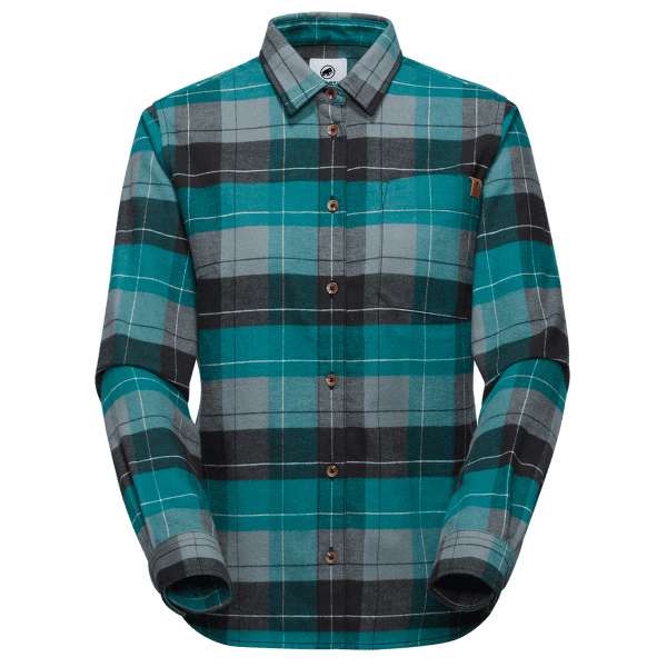 Chemises a manches longues Mammut Trovat Longsleeve Shirt Women 00823 strata-deep teal