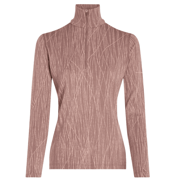 T-shirt a manches longues Icebreaker Merino 260 Tech Vertex LS Half Zip Delta Lines AOP Merino SUMMIT/BLUSH/J