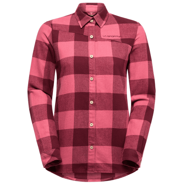 Chemises a manches longues La Sportiva RAMBLER FLANNEL SHIRT WOMEN Redwood/Rosebay