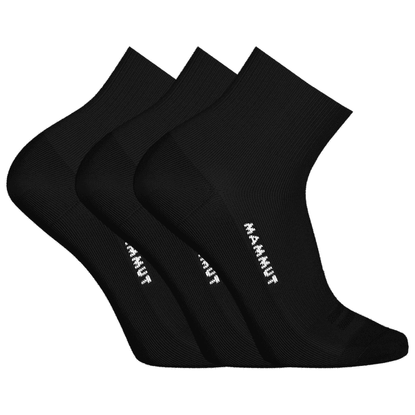 Chaussettes Mammut EVERYDAY QUARTER SOCKS 3 PACK black 0001