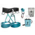 Ensemble Black Diamond MOMENTUM HARNESS Women PACKAGE Aqua Verde