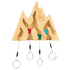 Porte-clés Y Y Vertical Key Holder Mountain Mappie