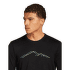 T-shirt a manches longues Icebreaker Merino 150 Tech Lite LS Tee Rainer Ridge Men BLACK