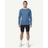 T-shirt a manches longues Devold Breeze Shirt Men (181-221) Blue Melange