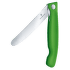 Couteau Victorinox Swiss Classic Foldable Paring knife, wavy Green