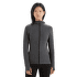 Pull Icebreaker Descender LS Zip Hood Women Jet HTHR/Black
