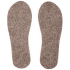 Wool soles Precut Eco Natural Brown