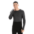 T-shirt a manches longues Icebreaker 200 ZoneKnit LS Crewe Men JET HTHR/BLACK/METRO HTHR/CB