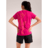 T-shirt a manches courtes Arcteryx Taema Arc´Bird Crew SS Women Black Heather