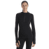 Pull Icebreaker 300 MerinoFine™ Polar LS Half Zip Women Black
