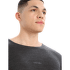 T-shirt a manches longues Icebreaker 200 ZoneKnit LS Crewe Men JET HTHR/BLACK/METRO HTHR/CB