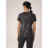 T-shirt a manches courtes Arcteryx Taema Arc´Bird Crew SS Women Black Heather