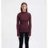 T-shirt a manches longues Aclima WarmWool Mock Neck Shirt Women Jet Black