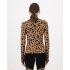 T-shirt a manches longues Mons Royale Cascade Merino Base Layer Mock Neck Long Sleeve Women Aoraki Lily Toffee