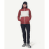 Sweat-shirt Devold Egga Grid Merino Jacket Women 753B  MARSALA/RAW WHITE