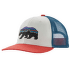 Casquette de baseball Patagonia Trucker Hat Kid Fitz Roy Bear: Birch White