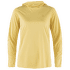 T-shirt a manches longues Fjällräven Abisko Sun-hoodie Women Mais Yellow