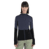 Sweat-shirt Icebreaker Merino Blend 200 RealFleece™ Descender LS Zip Hoodie Women GRAPHITE/BLACK/CB