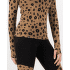 T-shirt a manches longues Mons Royale Cascade Merino Base Layer Mock Neck Long Sleeve Women Aoraki Lily Toffee
