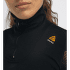 T-shirt a manches longues Aclima WoolNet Polo W/Zip Women Jet Black