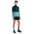 Sweat-shirt Icebreaker Merino 200 Realfleece™ Descender LS Half Zip Men BLACK/GRAPHITE/CB