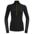 Wool Mesh 190 Zip Neck Women 960A CAVIAR