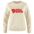 Fjällräven Logo Sweater Women Chalk White-Flame Orange