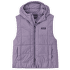 Light Gust Hooded Vest Women Concrete Purple