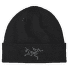 Embroidered Bird Toque Black