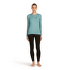 T-shirt a manches longues Icebreaker Merino 200 Oasis LS Crewe Rainer Ridge Women SUMMIT