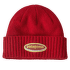 Brodeo Beanie Oval Logo: Amanita Red