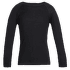 T-shirt a manches longues Icebreaker Oasis LS Crewe Kids Black001