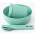 Ensemble Sea to Summit Passage Dinnerware Set - [1P] [6 Piece] Aqua Sea Blue