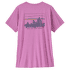 T-shirt a manches courtes Patagonia Cap Cool Daily Graphic Shirt Women 73 Skyline: Brisk Purple X-Dye
