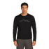 T-shirt a manches longues Icebreaker Merino 150 Tech Lite LS Tee Rainer Ridge Men BLACK
