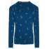 Merino 200 Oasis LS Crewe Snow Day Kids ATLANTIS/TOPAZ/AOP
